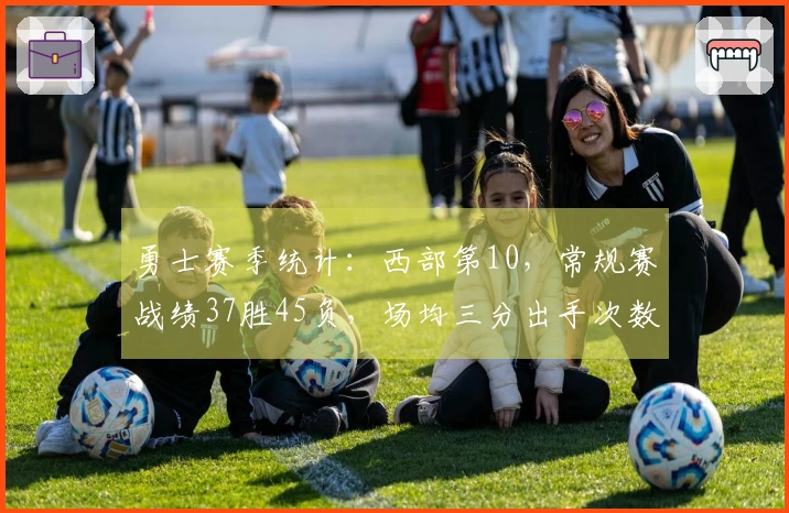 勇士赛季统计：西部第10，常规赛战绩37胜45负，场均三分出手次数领跑联盟